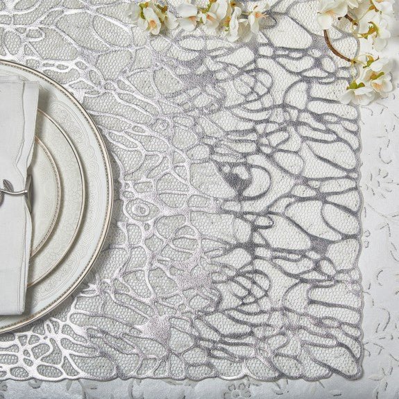 Brilliant - PLACEMAT SILVER SQUARE 38CM Home & Kitchen