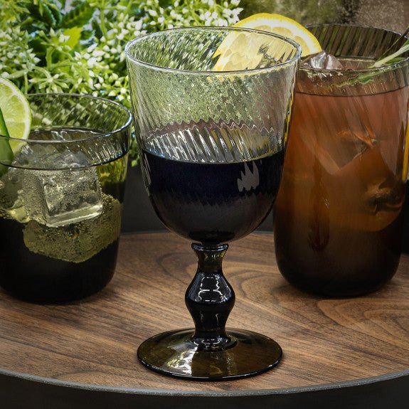 Brilliant - RETRO CLEAR GOBLET 360ML S/4 Home & Kitchen