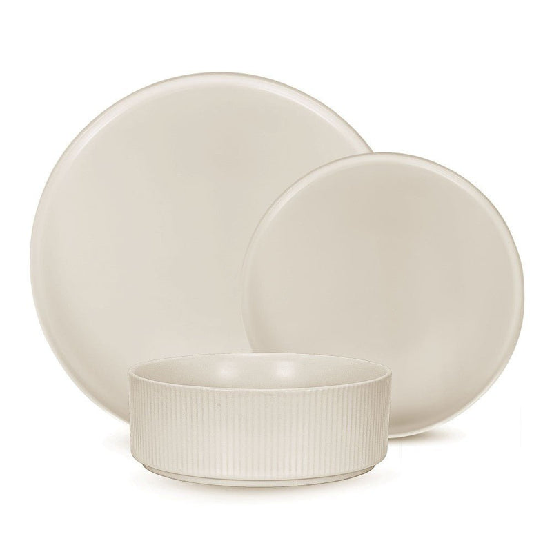 Brilliant - RIBBED 12PC DINNER SET Home & Kitchen