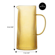 Brilliant - RIBBED AMBER JUG 1.5L Home & Kitchen