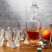 Brilliant - TWIST 5PC WHISKY SET IN LUX WOOD CASE Home & Kitchen