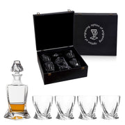 Brilliant - TWIST 5PC WHISKY SET IN LUX WOOD CASE Home & Kitchen