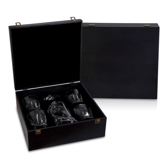 Brilliant - TWIST 5PC WHISKY SET IN LUX WOOD CASE Home & Kitchen