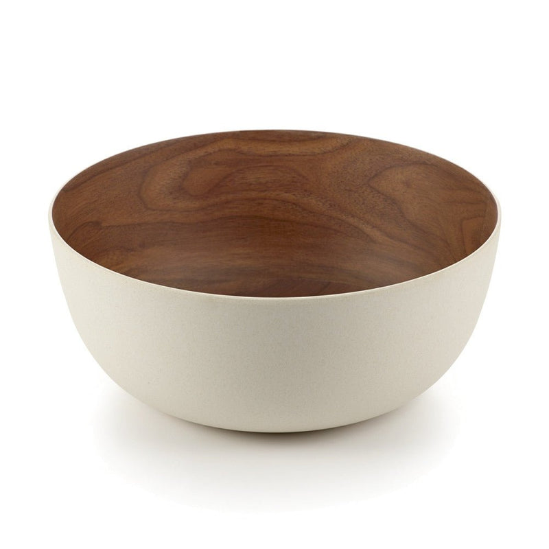 Brilliant - WALNUT BASIC WHITE BOWL 23CM Home & Kitchen