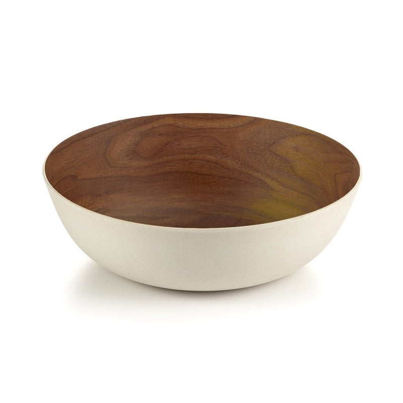 Brilliant - WALNUT BASIC WHITE BOWL 30CM Home & Kitchen