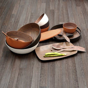 Brilliant - WALNUT BASIC WHITE SALAD SERVER SET Home & Kitchen