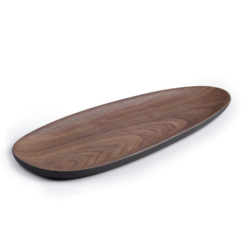 Brilliant - WALNUT COFFEE OVAL PLATE 31CM Home & Kitchen