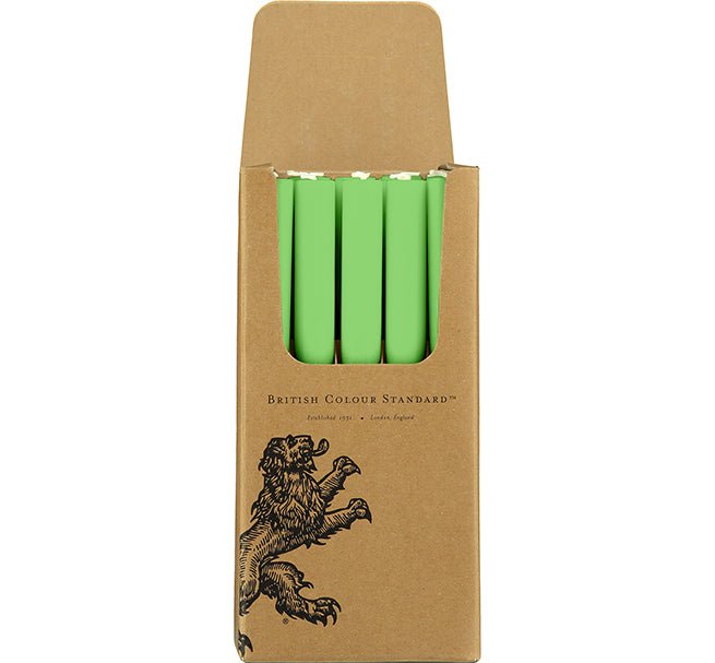 British Colour Standard - Solid Dinner Candle Grass Green Home & Kitchen