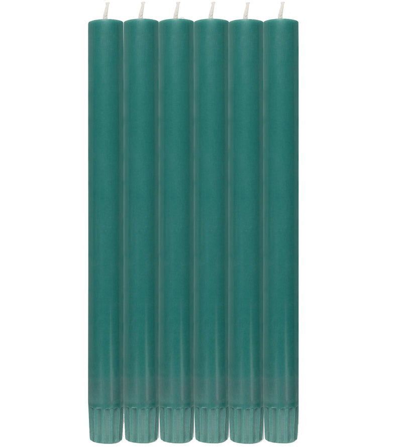 British Colour Standard - Solid Dinner Candle x6 Beryl Green Home & Kitchen