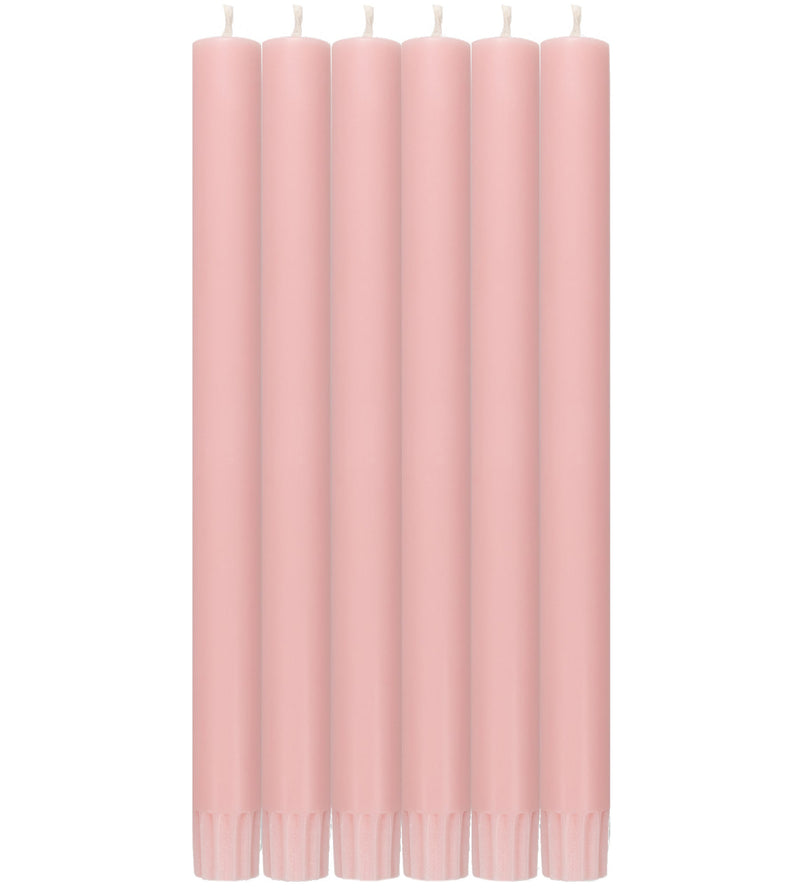 British Colour Standard - Solid Dinner Candle x6 Orchid Pink Home & Kitchen