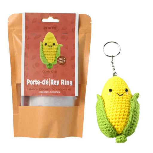 Broderie - CORN KEYCHAIN DIY CROCHET KIT Arts & Entertainment