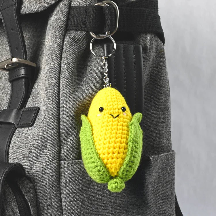 Broderie - CORN KEYCHAIN DIY CROCHET KIT Arts & Entertainment