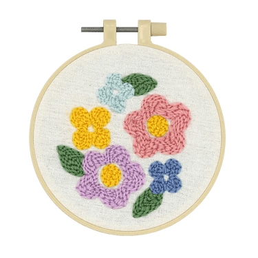 Broderie - FLOWER MINI PUNCH NEEDLE KIT Arts & Crafts