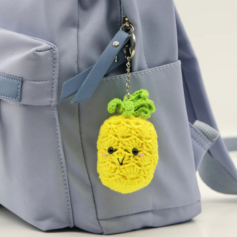 Broderie - HAPPY PINEAPPLE DIY CROCHET KEY RING KIT Arts & Crafts
