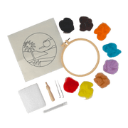 Broderie - ISLAND SUNSET NEEDLE FELTING KIT Arts & Entertainment