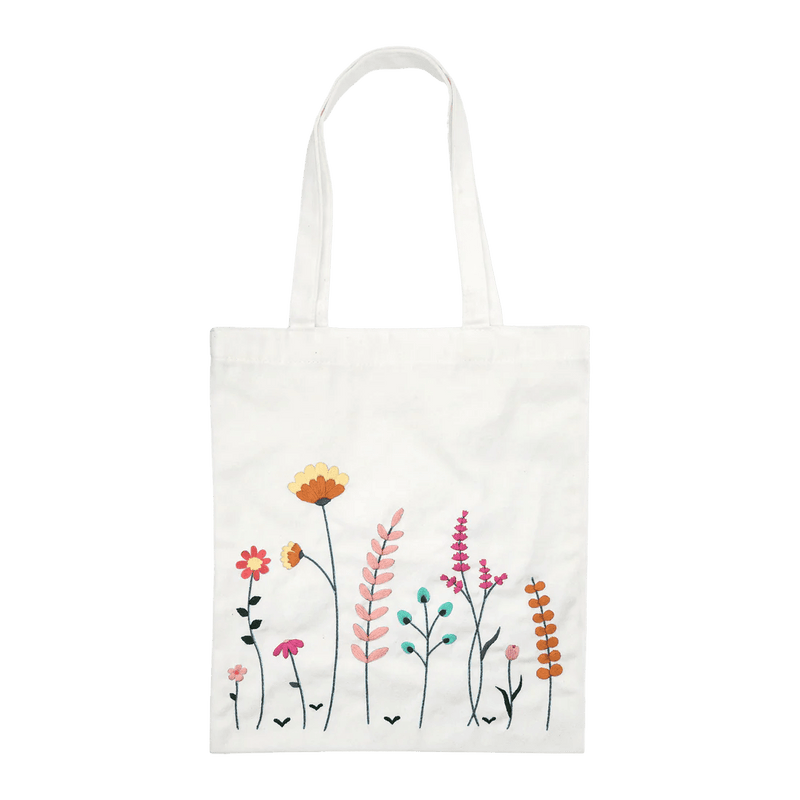 Broderie - MEADOW FLOWERS TOTE BAG EMBROIDERY KIT Arts & Crafts