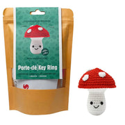 Broderie - MINI MUSHROOM DIY CROCHET KEYRING KIT Arts & Entertainment