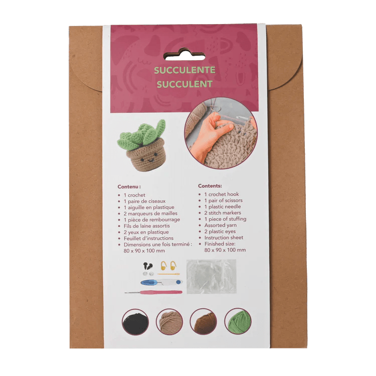 Broderie - SUCCULENT DIY CROCHET KIT Arts & Entertainment