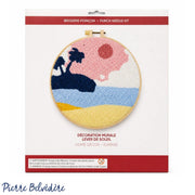 Broderie - SUNRISE PUNCH NEEDLE KIT Arts & Entertainment