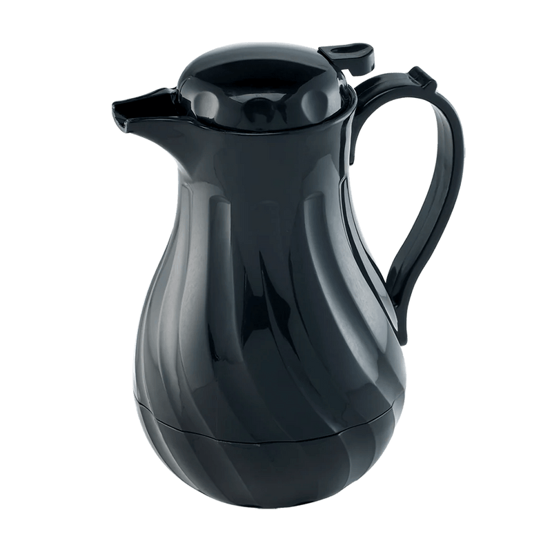 Browne - Beverage Server, Swirl Push Button, 20oz/0.59L, Black Home & Kitchen