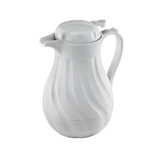 Browne - Beverage Server, Swirl Push Button, 20oz/0.59L, White Home & Kitchen