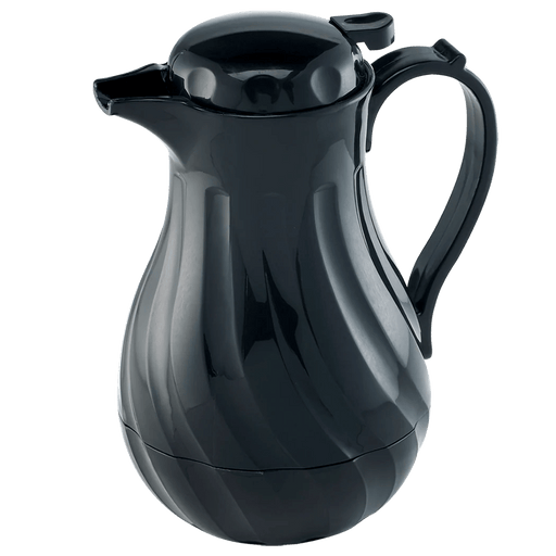 Browne - Beverage Server, Swirl Push Button, 40oz/1.2L, Black Home & Kitchen