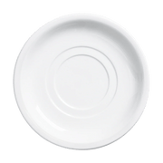 Browne - PALM Saucer, D - 5.5"/14cm, Porcelain, Double Well, White Home & Kitchen