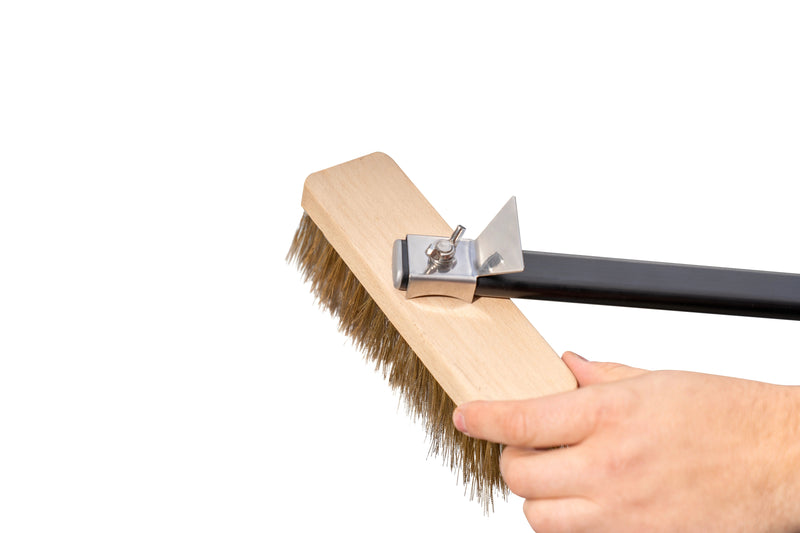 Browne - Rotating Brush, Brass Brsitles on Wooden Head, 35"/88.9cm Home & Kitchen