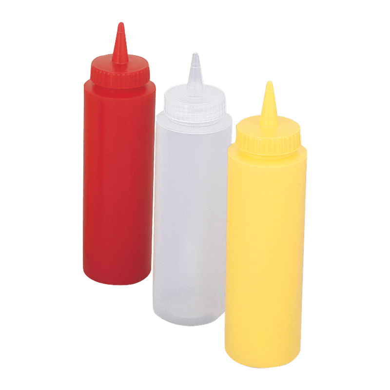 Browne - Squeeze Dispenser, 12oz/355ml, Polyethylene, Yellow Home & Kitchen