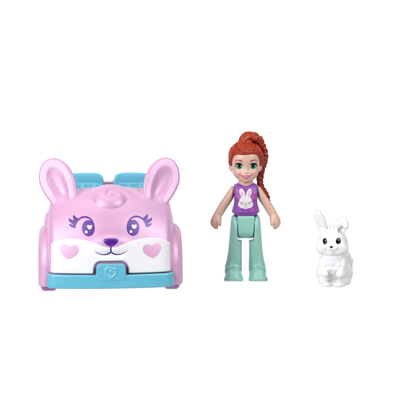 Polly Pocket - Pollyville Single Fig & Car