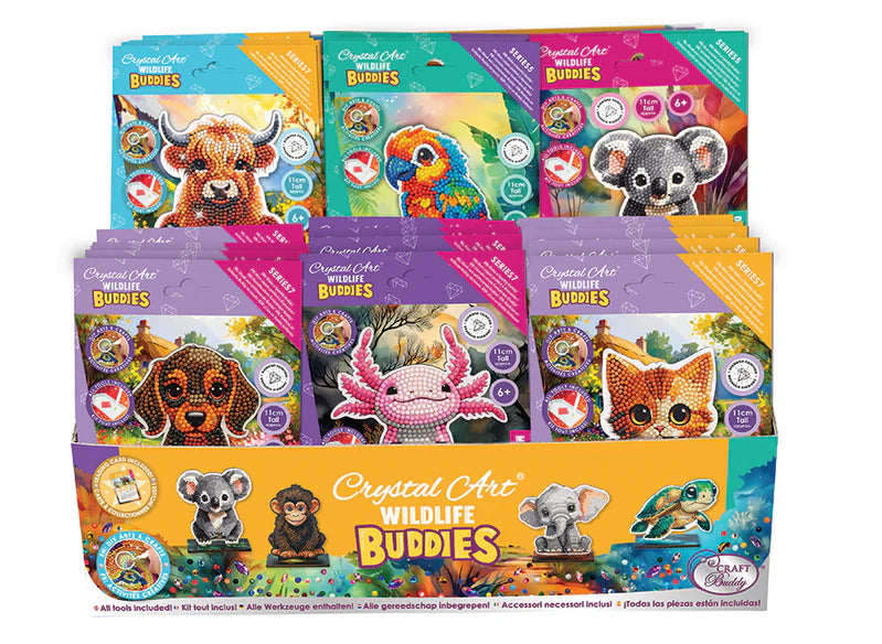 Crystal Art - Buddies - Cute Animals (Assorted 30 in PDQ)