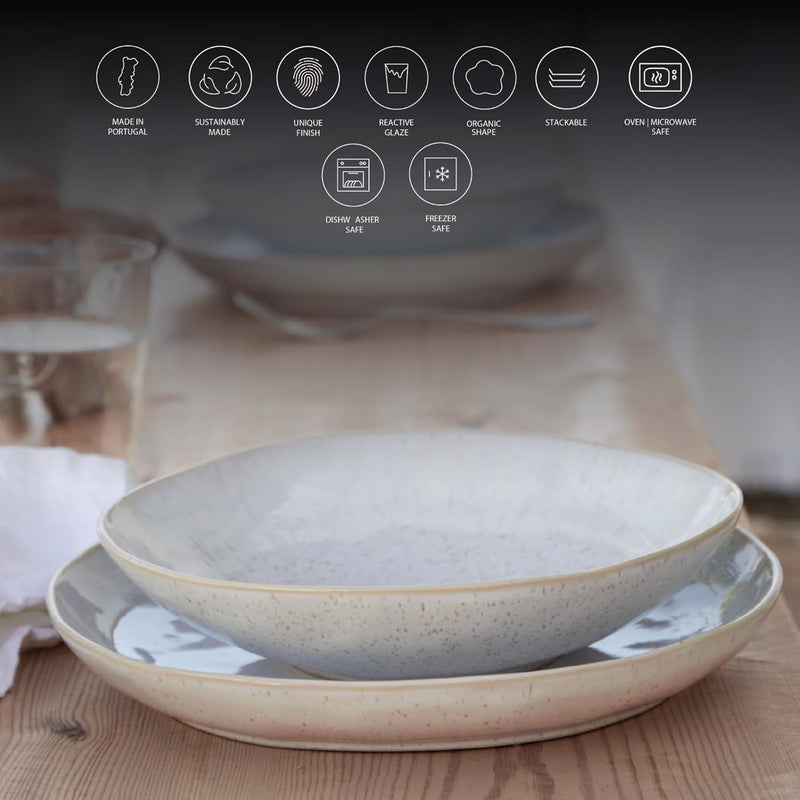 Casafina - Eivissa Oval Platter Medium - 33 x 11.1 cm Home & Kitchen Sea Blue