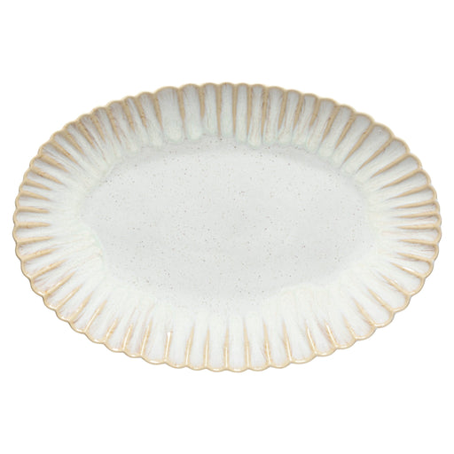 Casafina - Mallorca Oval Platter - 40.5 x 27.5 cm Home & Kitchen Sand Beige