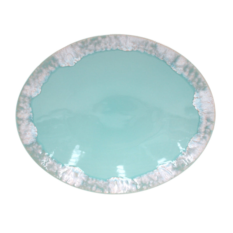 Casafina - Taormina Aqua Oval Platter Home & Kitchen