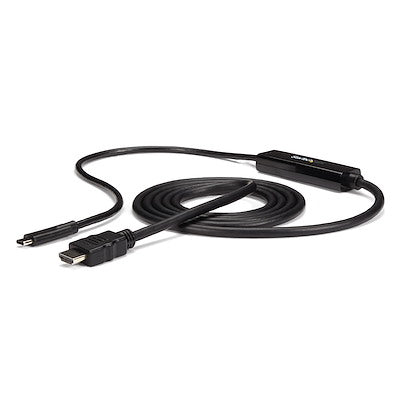 StarTech - Adapter USB-C Male to HDMI Male Cable 4K At 30 Hz 3FT - Black (Cdp2hdmm1mb)