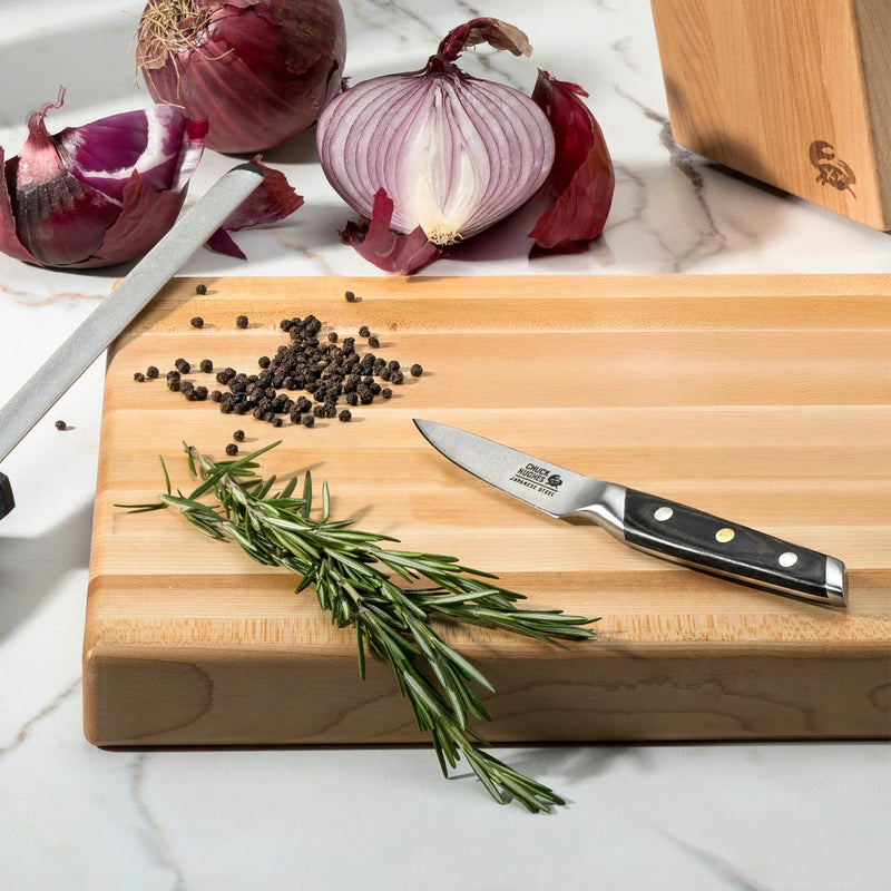 CHUCK HUGHES - Damascus Knife 7pcSet w/Block Home & Kitchen