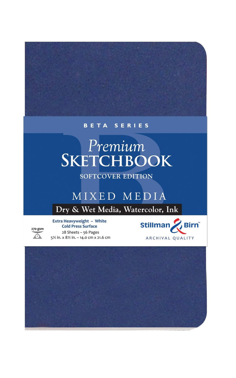 Clairefontaine - Beta Series: Softcover Portrait 26 Sheets 270g White (5.5x8.5in) Arts & Crafts