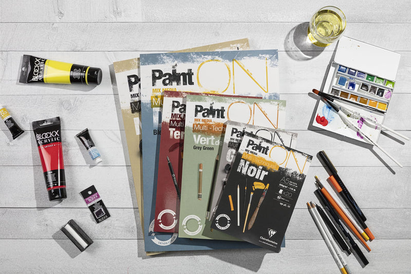 Clairefontaine - Grained Paint On Glued Pads A5 20S - 14.8x21cm Arts & Crafts