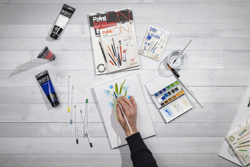 Clairefontaine - Paint'On A4 recycled paper pad 30S white 250g Arts & Crafts