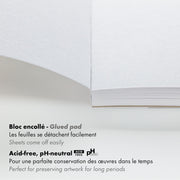 Clairefontaine - Paint'On A4 recycled paper pad 30S white 250g Arts & Crafts