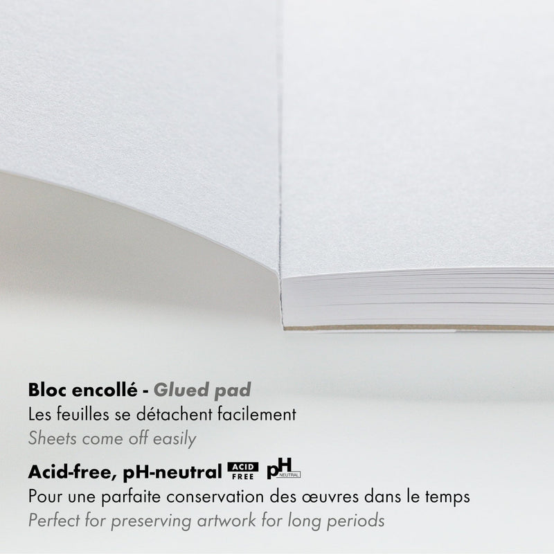 Clairefontaine - Paint'On A4 recycled paper pad 30S white 250g Arts & Crafts