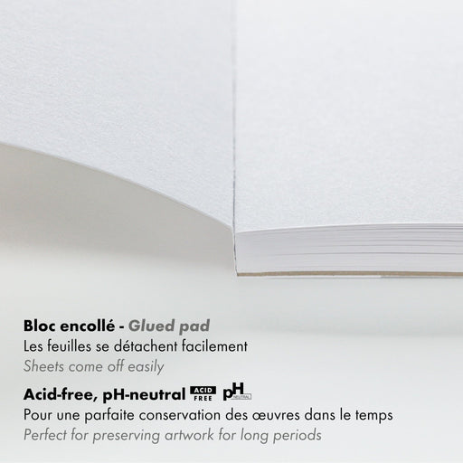 Clairefontaine - Paint'On A4 recycled paper pad 30S white 250g Arts & Crafts