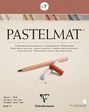 Clairefontaine - Pastelmat Pad N°7 360g Anthracite 12 Sheets 9.4x11.8in Arts & Entertainment