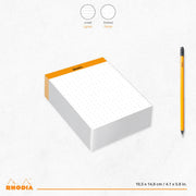 Clairefontaine - Stapled Memopad N°13 Dot - A6. 240 Sheets (4.1x5.8in) Office Supplies