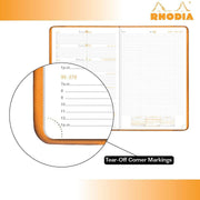 Clairefontaine - Webplanner 2026: horizontal Grid Agenda - Poppy - A5. 160 pages (5.8x8.3in)