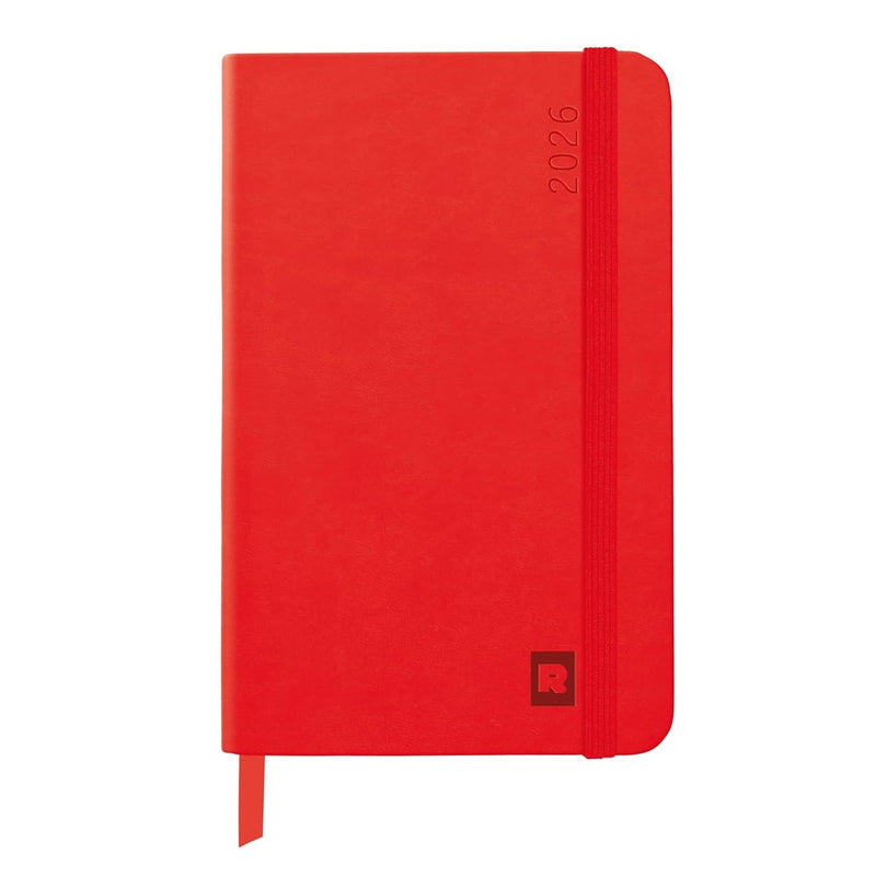 Clairefontaine - Webplanner 2026: horizontal Grid Agenda - Poppy - A5. 160 pages (5.8x8.3in)