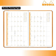 Clairefontaine - Webplanner 2026: horizontal Grid Agenda - Poppy - A5. 160 pages (5.8x8.3in)