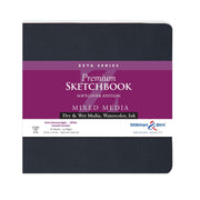 Clairefontaine - Zeta: Softcover Square 26 Sheets 270g White (7.5 x 7.5in) Office Supplies