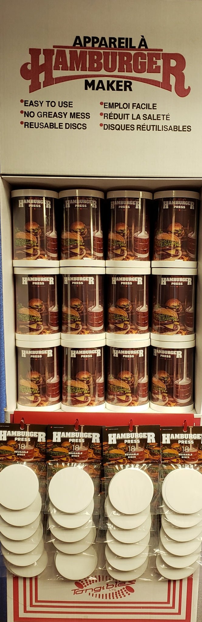 Classic Chef - HAMBURGER PRESS DISPLAY Home & Kitchen