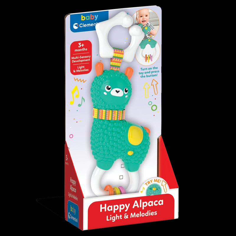Clementoni - INTERACTIVE RATTLE - ALPACA Games & Toys